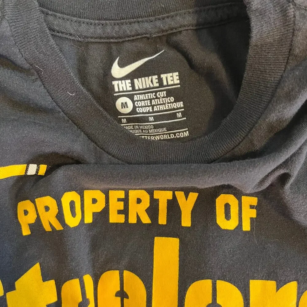 Nike NFL Pittsburg Steelers TJ Watt 90 football jersey black tee youth boys Med